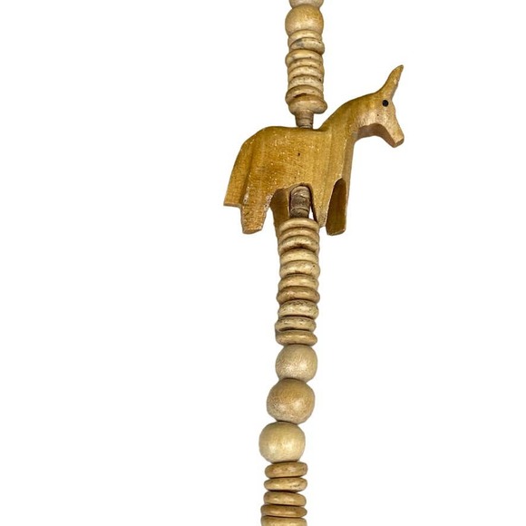 Vintage Hand Carved Wooden Animal Safari Necklace - Picture 5 of 11